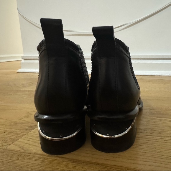 Alexander Wang Kori Ankle Booties - Black w/ Silver - Picture 5 of 9